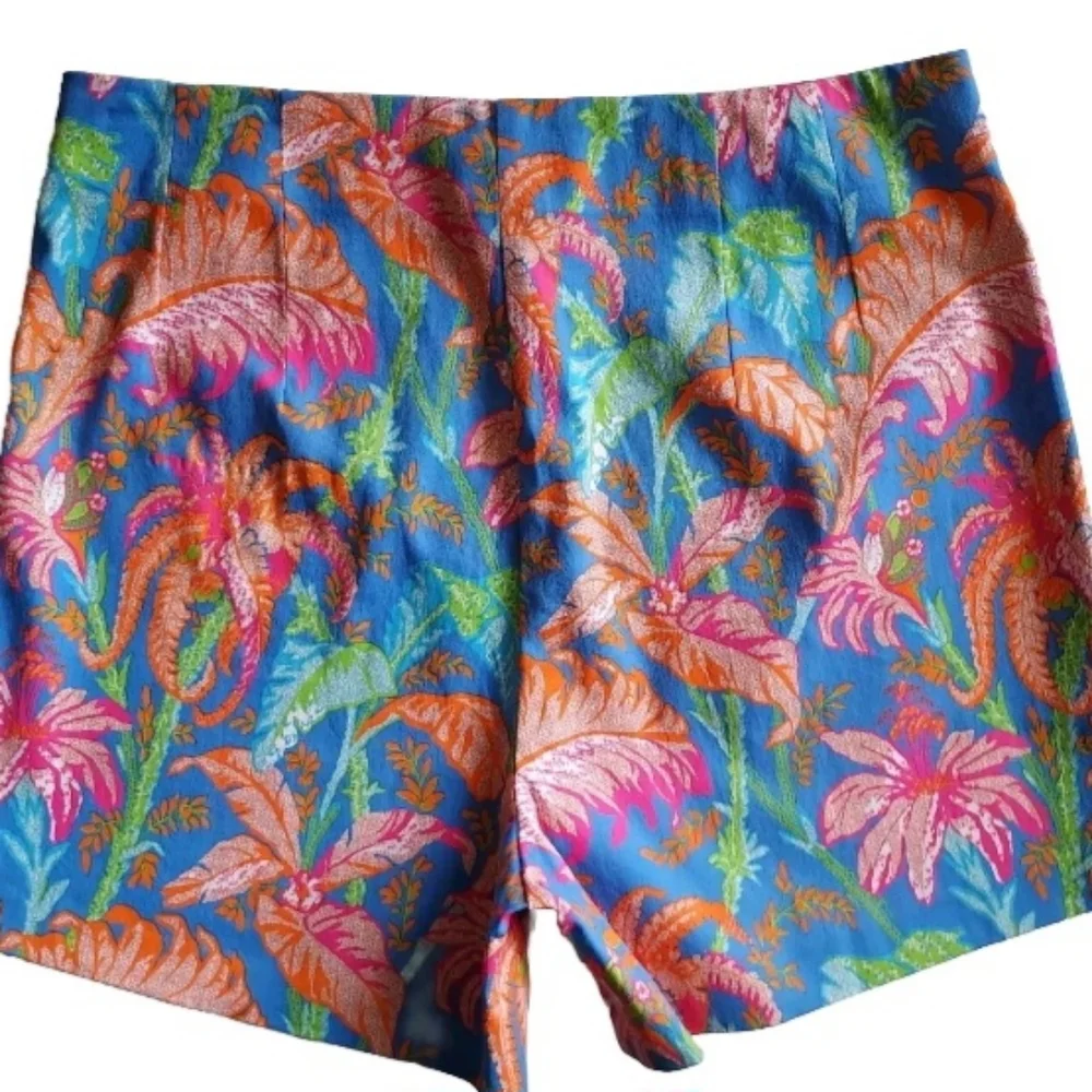 Gretchen Scott Designs Palm Palm Short Size Large NEW NWT Resort Tropical - Picture 7 of 10